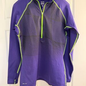 Nike Pro Purple and Neon Green Jacket